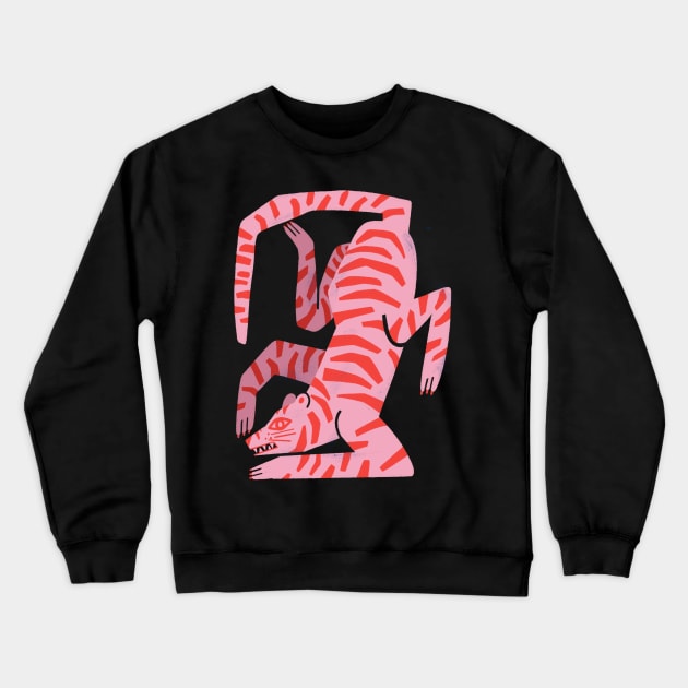 Tiger Tiger Crewneck Sweatshirt by kranicz dodo